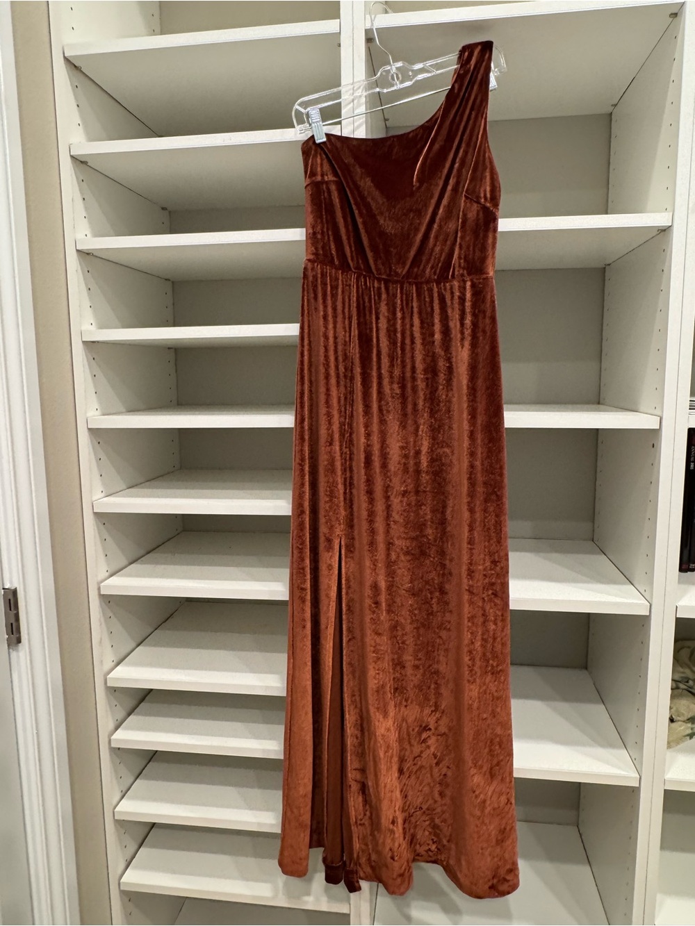 Baltic Born Tatiana Velvet One Shoulder Maxi Dress, Size XS/S